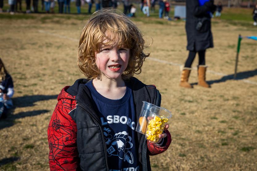 Students run in a Turkey Trot